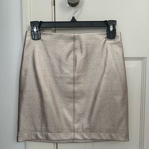 Hollister Metallic Vegan Leather Skirt